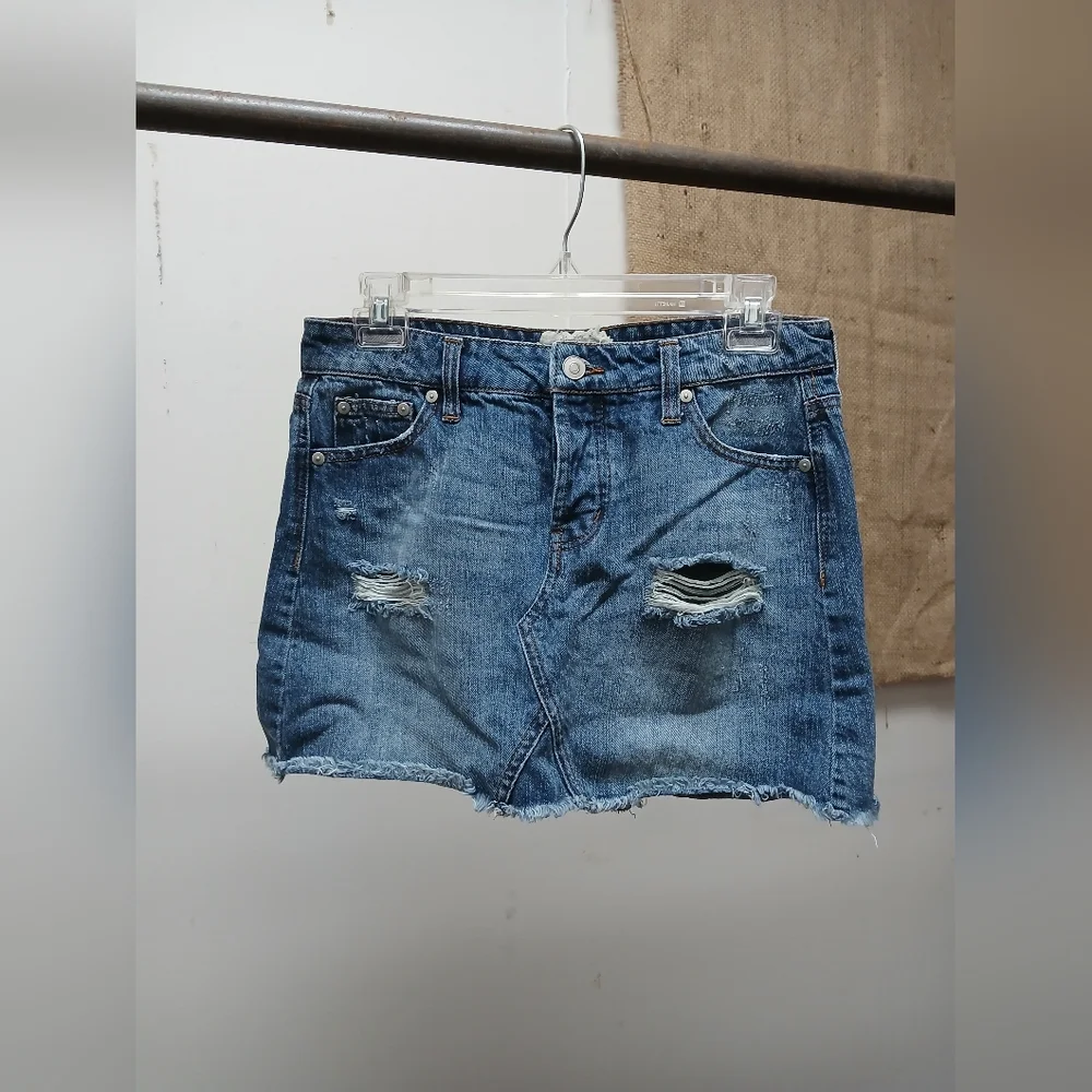 Altar'd State Blue Denim Skirt - Picture 1 of 3